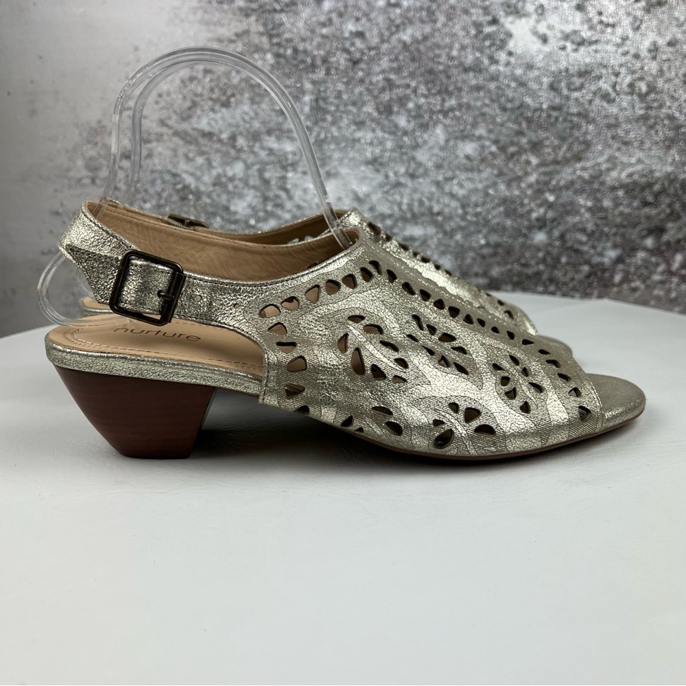 528 Nurture Vellie metallic  Gold Women's Shoes